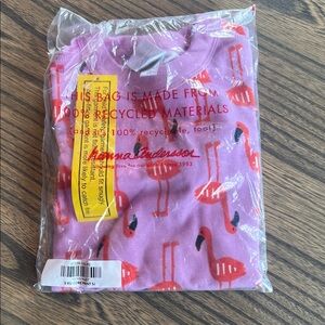 Hanna Andersson Short Pajama with Flamingo Design